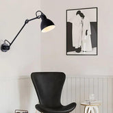 black wall light with switch - Clowas